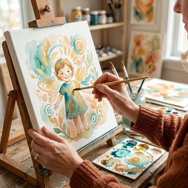The Inner Child - Watercolor art therapy